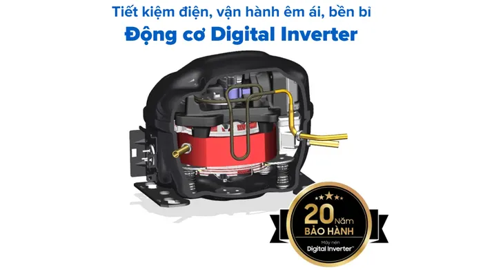 Tủ lạnh Samsung Inverter 382 lít RT38CB6784C3SV - Công nghệ Inverter