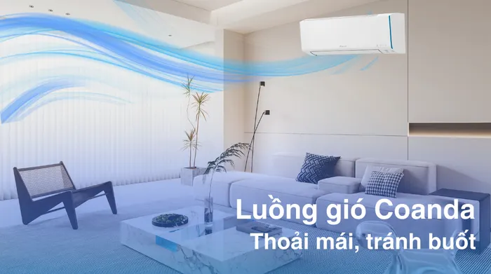 Máy lạnh Daikin Inverter 2 chiều 1 HP ATHF25XVMV - Cơ chế thổi gió