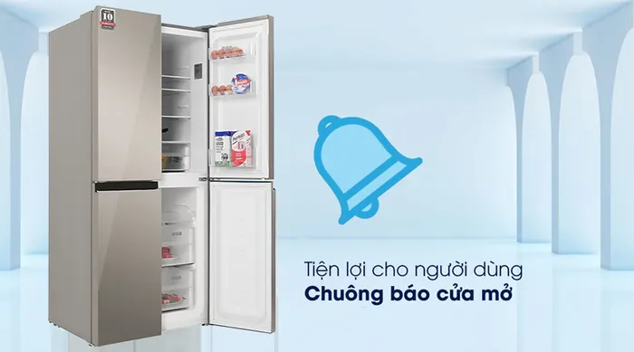 Tủ lạnh Sharp Inverter 401 lít SJ-FXP480VG-CH - Chuông Báo Cửa Mở