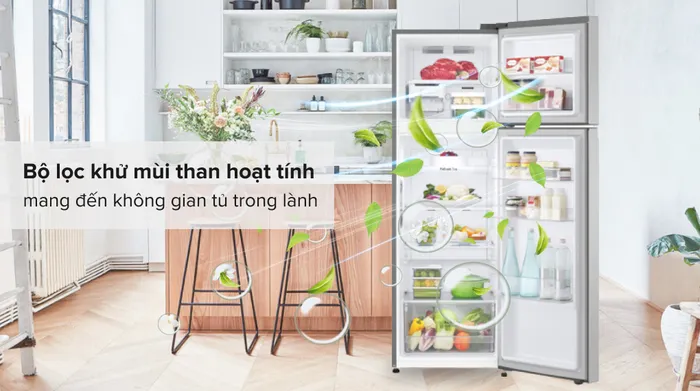 Tủ lạnh LG Inverter 266 Lít GV-B262WB - Công nghệ kháng khuẩn, khử mùi