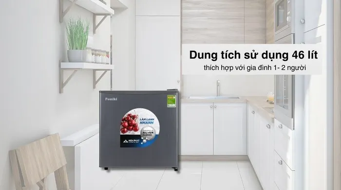 Tủ lạnh Funiki 46 lít FR-51CD - Tổng quan thiết kế 