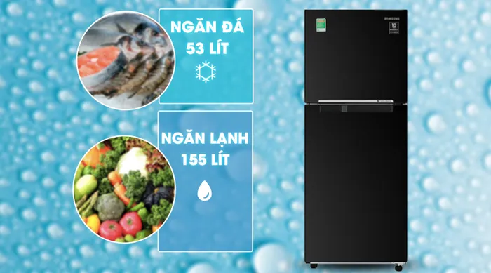 Tủ lạnh Samsung Inverter 208 lít RT20HAR8DBU/SV - Dung tích