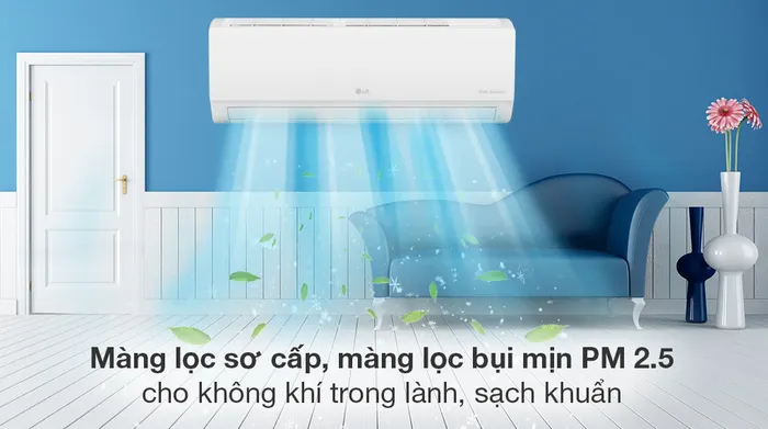 Máy lạnh LG Inverter 1.0 HP V10WIN - Khả năng lọc không khí 