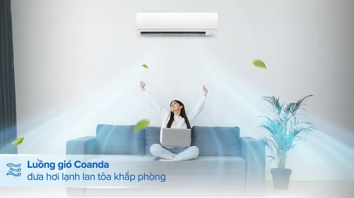 Máy lạnh 2 chiều Daikin Inverter 2.5 HP FTHF60VAVMV  - Luồng gió Coanda