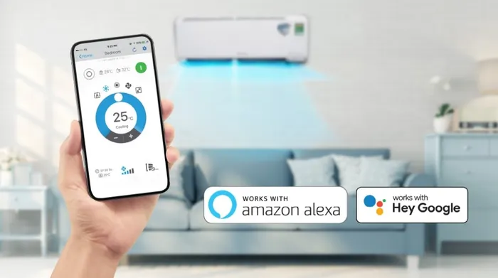 Daikin Mobile trên máy lạnh Daikin Inverter 2 chiều 1 HP ATHF25XVMV