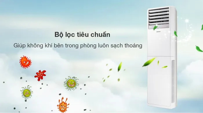 Máy lạnh tủ đứng Samsung Inverter 5 HP AC048BNPDKC/TC - Bộ lọc tiêu chuẩn cho không gian bên trong phòng luôn sạch thoáng