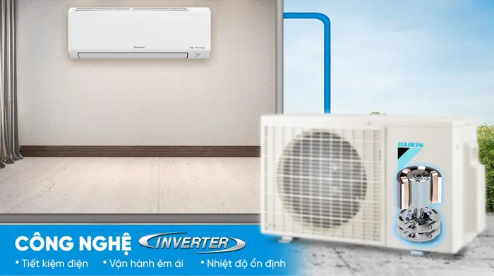 Máy lạnh Daikin Inverter 1 HP ATKF25YVMV - Công nghệ tiết kiệm điện