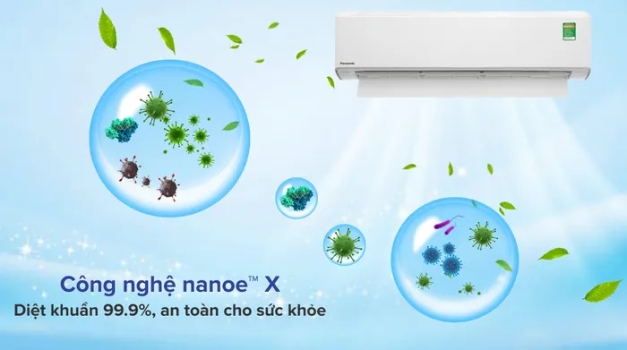 Máy lạnh Panasonic Inverter 2 HP CU/CS-XU18ZKH-8 - Công nghệ lọc không khí nanoe™ X