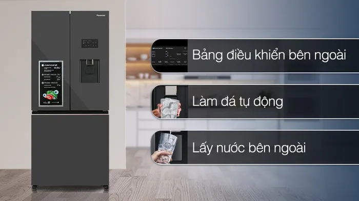 Tủ lạnh Panasonic Inverter 495 lít NR-CW530XMMV - Tiện ích