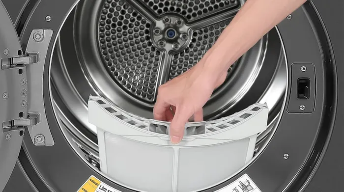Máy sấy bơm nhiệt LG 10.5 kg DVHP50B - Bộ lọc