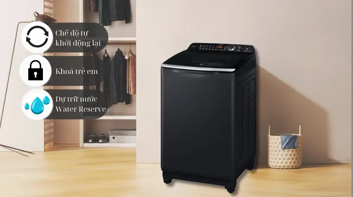 Máy giặt Aqua Inverter 11 kg AQW-DR110JT BK - Tiện ích