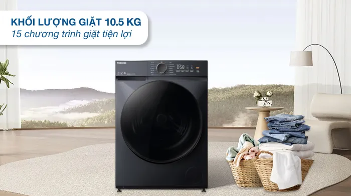 Máy giặt Toshiba Inverter 10.5 kg TW-T21BU115UWV(MG) - Khối lượng giặt