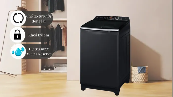 Máy giặt Aqua 11 kg AQW-FR110JT BK - tiện ích