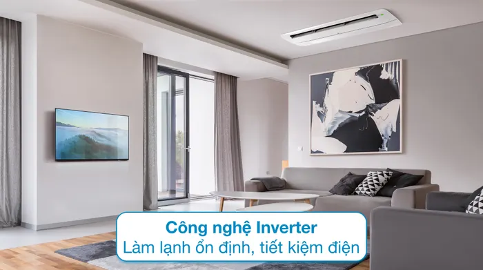 Máy lạnh âm trần 1 hướng LG Inverter 2 HP ZTNQ18GTLA0 - Công nghệ Inverter