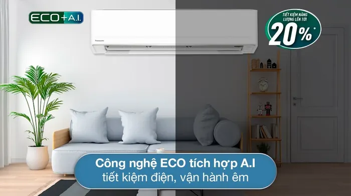 Máy lạnh Panasonic Inverter 2.5 HP CU/CS-PU24AKH-8 - Công nghệ tiết kiệm điện