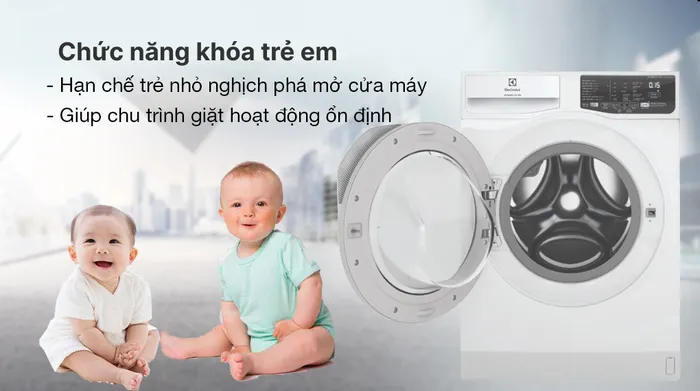 Máy giặt Electrolux Inverter 9 kg EWF9025DQWB - Tiện ích