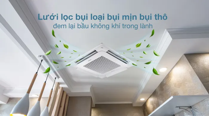 lọc không khí - Máy lạnh âm trần Cassette Samsung Inverter 5 HP WindFree AC140TN4DKC/EA 