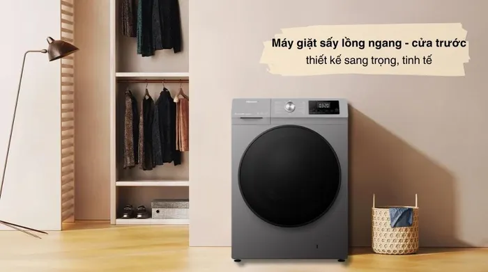 Máy giặt sấy Hisense Inverter giặt 10.5 kg - sấy 7 kg WDQA1043BT - Thiết kế