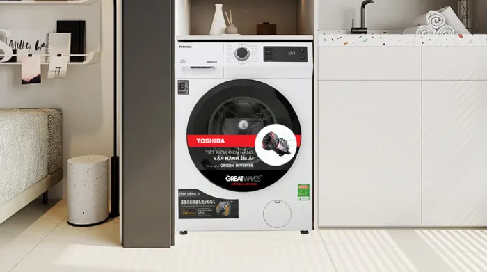 Máy giặt Toshiba Inverter 8.5 Kg TW-BH95S2V WK - Tổng quan thiết kế