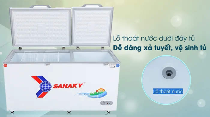 Tủ đông Sanaky 485 lít VH-6699W1 - Tiện ích