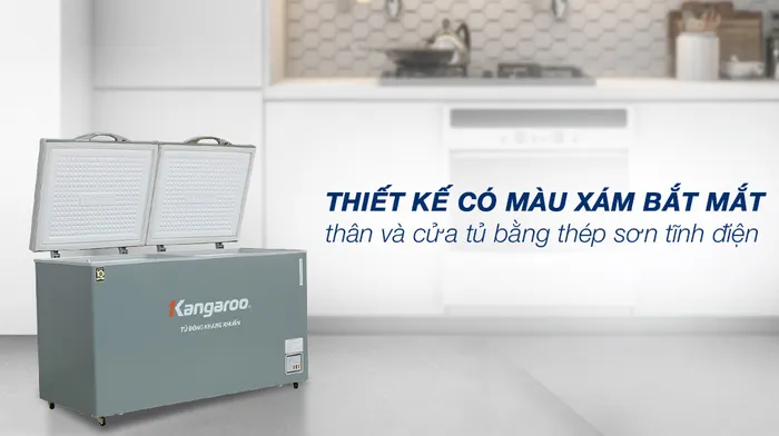 Tủ đông Kangaroo 430 lít KGFZ490IG1​ - Tổng quan thiết kế