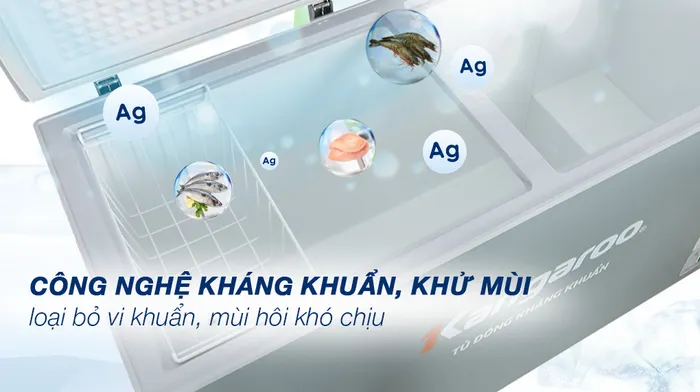 Tủ đông Kangaroo 430 lít KGFZ490IG1​ - Công nghệ khử khuẩn
