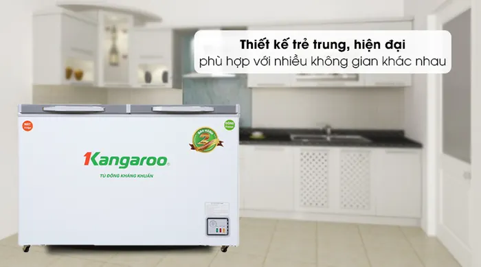 Tủ đông Kangaroo 327 lít KG498KX2 - Thiết kế