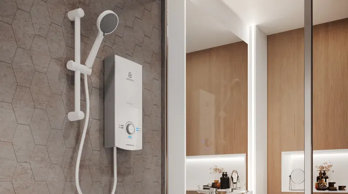 Nhỏ gọn, đẹp mắt - Máy nước nóng trực tiếp Ariston 4500W AURES PREMIUM 4.5P PEARL