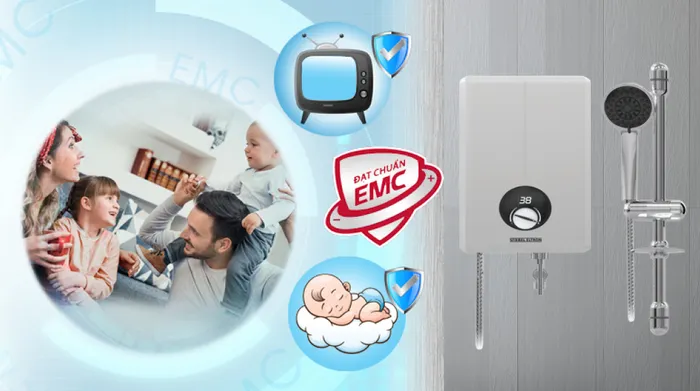 Máy nước nóng trực tiếp Stiebel Eltron 4500W XGL 45 EC - Tương thích điện từ EMC