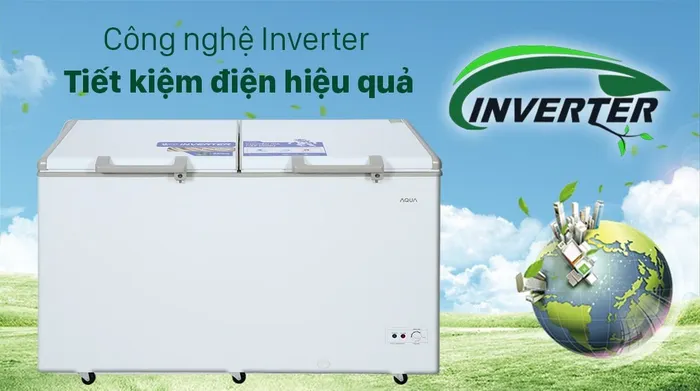 Tủ đông AQUA Inverter 425 lít AQF-C5701E - Công nghệ Inverter
