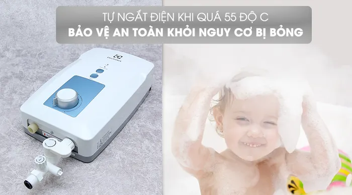 Ngắt khi quá nhiệt - Máy nước nóng Electrolux EWE451GX-DWB