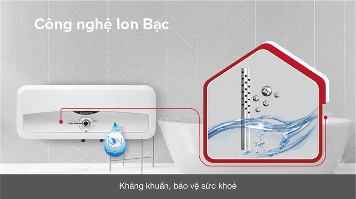 Máy nước nóng gián tiếp Ariston 20 lít 2500W SL2 20 RS 2.5 FE - Hệ thống ion bạc