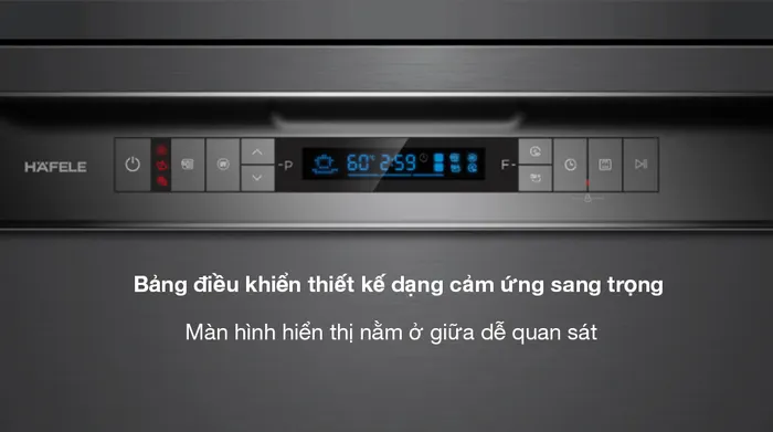 Máy rửa chén độc lập Hafele HDW-F605B (535.29.660) - Bảng điều khiển