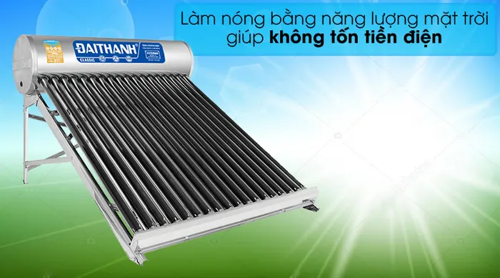Máy nước nóng năng lượng mặt trời Đại Thành 180 lít Classic 58-18 - Tiết kiệm điện