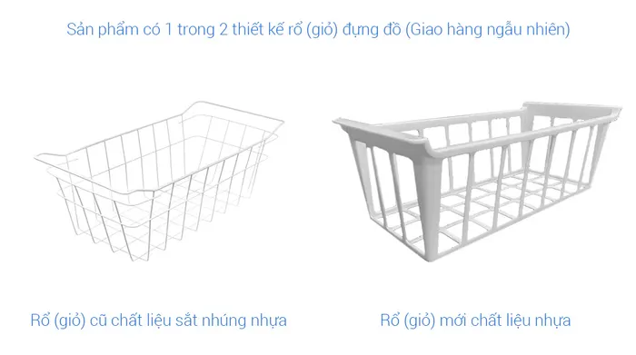 Tủ đông Sanaky 280 lít TD.VH4099W2KD - Giỏ đựng đồ