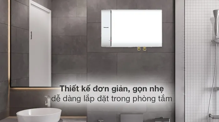Máy nước nóng gián tiếp Panasonic 20 lít DH-20HBMVW - Thiết kế