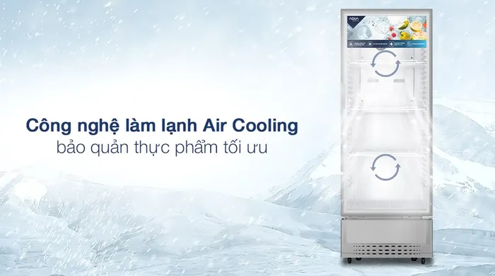 Tủ mát Aqua 280 Lít AQS-AF400N - Công nghệ làm lạnh Air Cooling