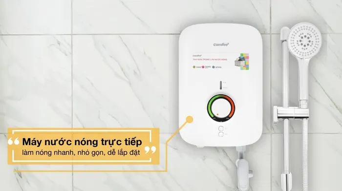 Máy nước nóng trực tiếp Comfee 4500W CWH-45MVNVN(W)-CB - Thiết kế