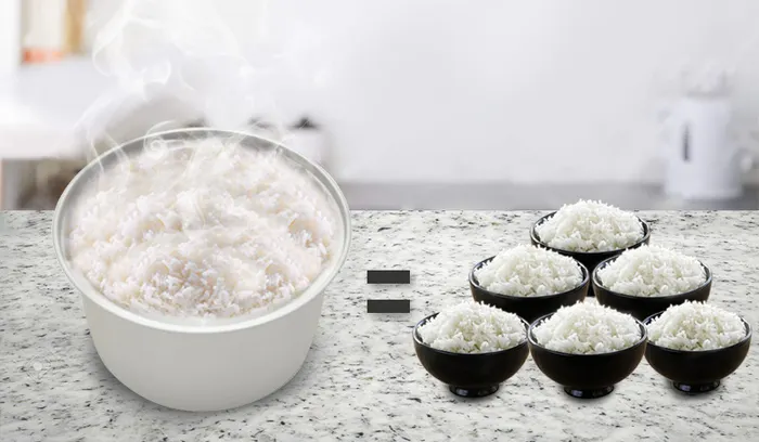 Dung tích 1.8 lít - Nồi cơm nắp rời Sunhouse 1.8 lít SHD8125