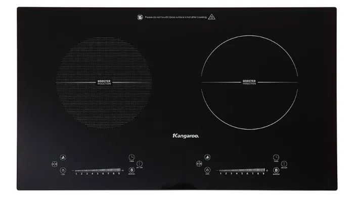 Bếp từ đôi lắp âm Kangaroo KG855i sở hữu nhiều tính năng an toàn