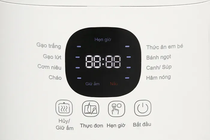 Nồi cơm điện tử Tefal 0.7 lít RK515168 - Bảng điều khiển
