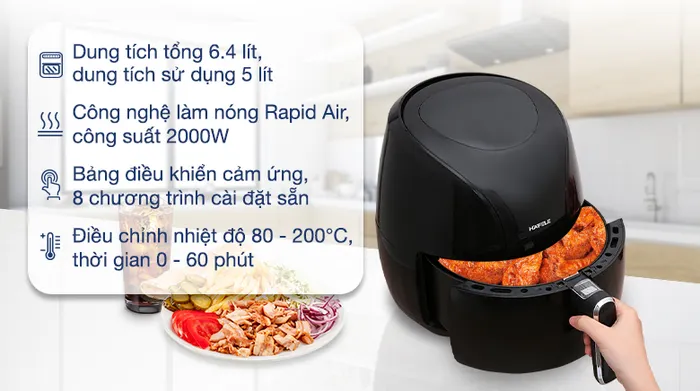 Nồi chiên không dầu Hafele HS-AF601B (535.43.714) - Tổng quan