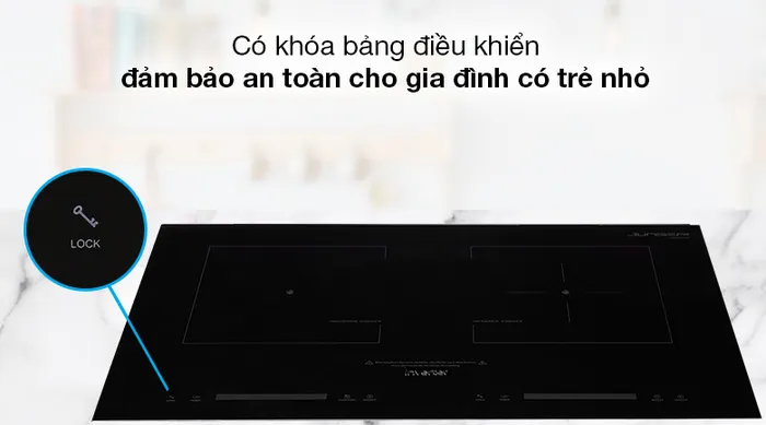 Bếp từ hồng ngoại Junger SIS-66 - Có khóa bảng điều khiển