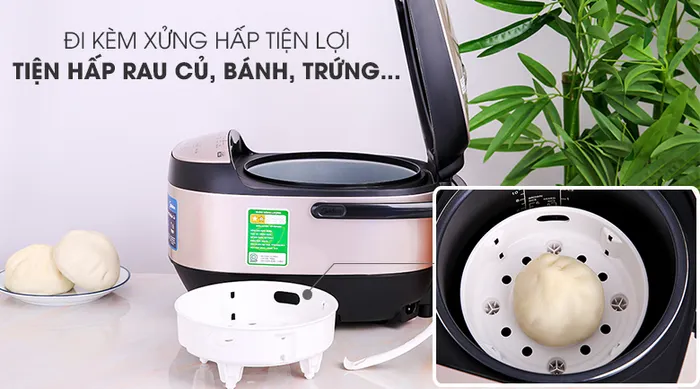 Xửng hấp nồi cơm điện tử Midea MB-FS5023 1.8 lít