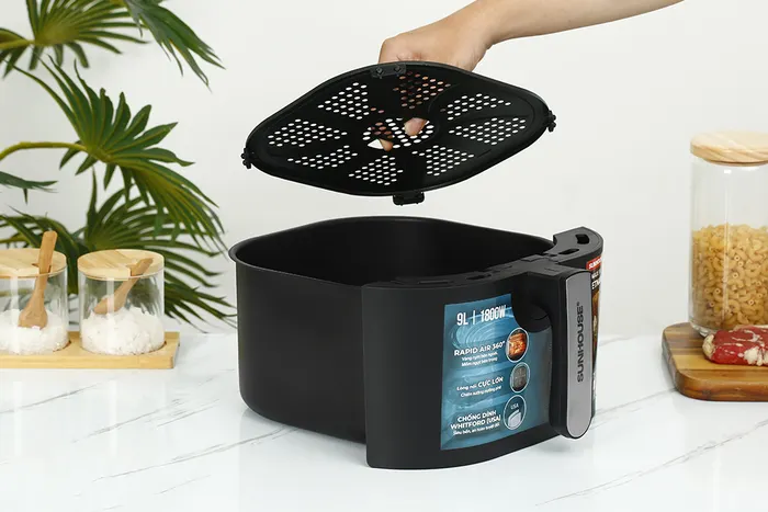 Nồi chiên không dầu Sunhouse SHD4089 9 lít - Vỉ tách dầu