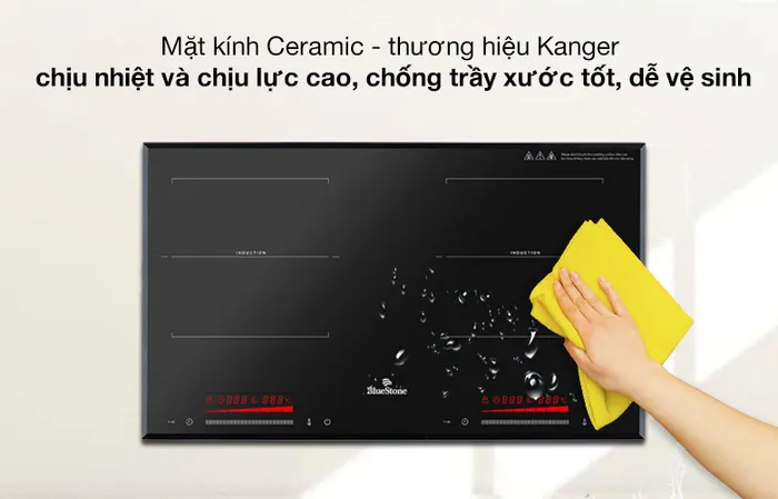 Mặt kính - Bếp từ đôi Bluestone ICB-6917