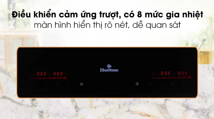 Điều khiển - Bếp từ đôi Bluestone ICB-6948