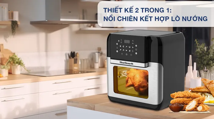 Lò chiên không dầu BlueStone AFB-5888 10 lít - Thiết kế