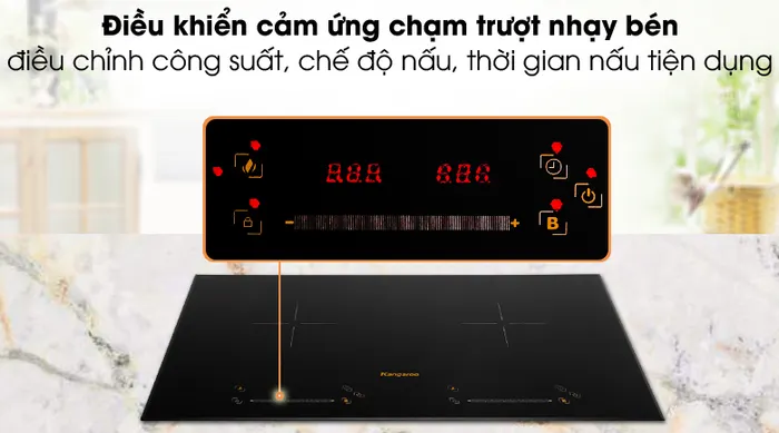 Dễ dùng - Bếp từ đôi Kangaroo KG856i