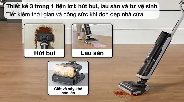 Máy hút bụi lau nhà Dreame H14 - Thiết kế